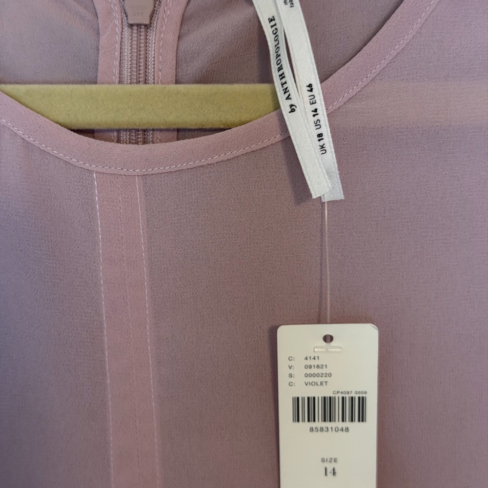 Rose Pink Sheer Dress by Anthropology.